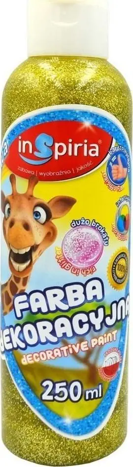Bojë dekorative me shkëlqim InSpiria, 250 ml, e verdhë