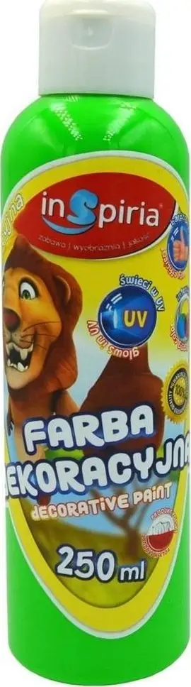 Bojë dekorative fluorescente InSpiria, 250 ml, e gjelbër