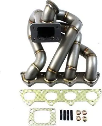 Kolektor shkarkimi TurboWorks Honda B Series Top Mount EXTREME, çelik inox 304SS, për turbo