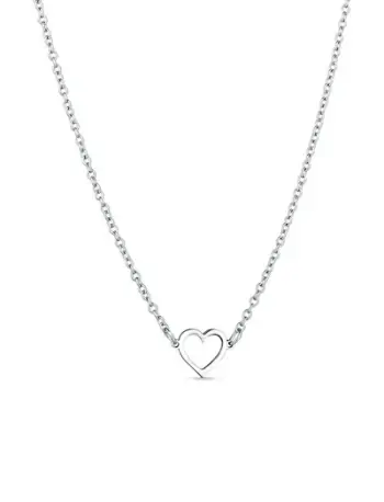 Qafore për femra Vuch Heart Vrisan Silver, 50 cm, e argjendtë