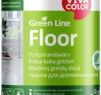 Bojë dyshemeje Vivacolor Green Line Floor, akrilike, gjysmë-mat, 0.9L