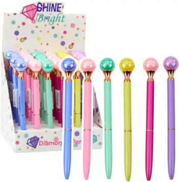 Stilolaps topth Large Pearl Ballpoint, mekanizëm rrotullues, bojë e kaltër 1.0mm, ngjyra të përziera