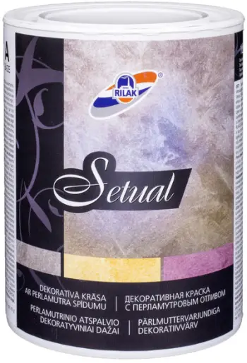 Bojë dekorative RILAK SETUAL A-Base, efekt perle, 0.9L, e tejdukshme