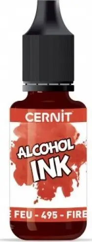 Bojë alkoolike Cernit Alcohol Ink, 20ml, Fire Red, e kuqe e ndezur