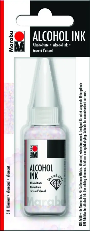 Bojë alkoolike Marabu Permanent Alcohol Ink Diamond, 20 ml, transparente