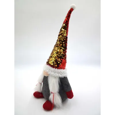 Figurine dekorative Gnome Christmas Dwarf, 35cm, për Krishtlindje, shumëngjyrëshe - 12