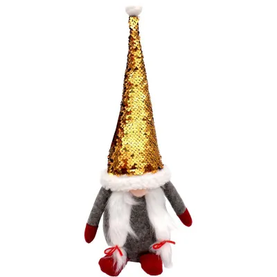 Figurine dekorative Gnome Christmas Dwarf, 35cm, për Krishtlindje, shumëngjyrëshe - 7