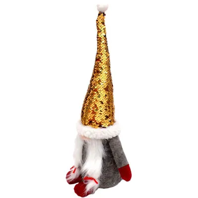Figurine dekorative Gnome Christmas Dwarf, 35cm, për Krishtlindje, shumëngjyrëshe - 8