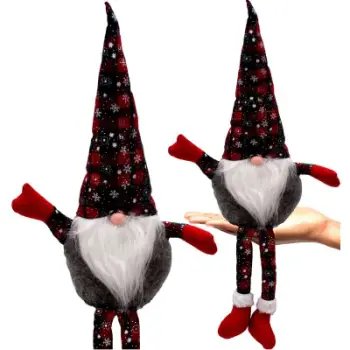Figurë dekorative Saska Garden Gnome 30cm, dizajn karro, e kuqe jeshile