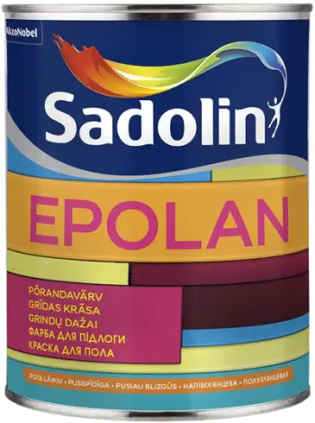 Bojë dyshemeje Sadolin Epolan, 5L, gjysmë e shkëlqyeshme, e bardhë