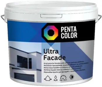 Bojë fasade Pentacolor Ultra Fasad W, 5000ml, e bardhë