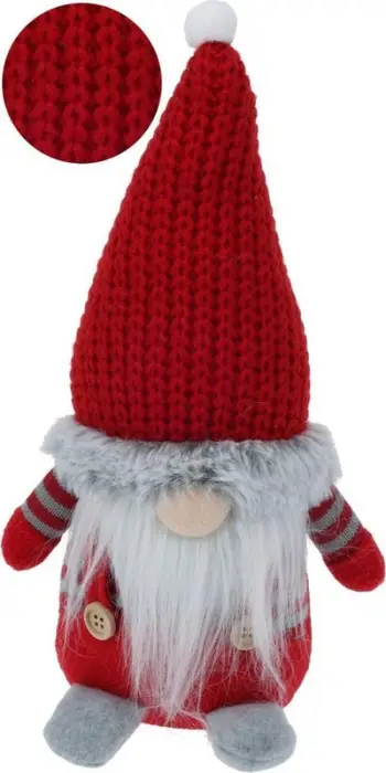 Stoli Krishtlindjesh Victoria Sport Gnome, dekor xhuxh, shumëngjyrëshe