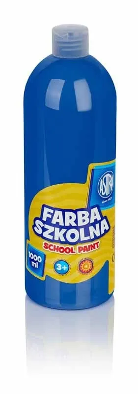 Bojë shkollore Astra, 1000 ml, blu e errët - 1