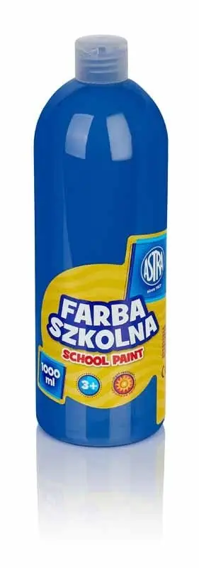 Bojë shkollore Astra, 1000 ml, blu e errët