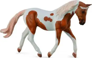 Figurinë kafshe Collecta Horse Pinto Mare, pelë Palomino, shumëngjyrëshe