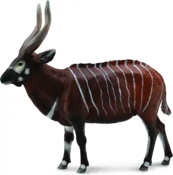 Figurinë kafshe Collecta Antelope Bongo, model 004-88809, kafe
