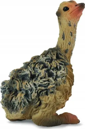 Figurinë kafshe Collecta Young Sitting Ostrich, struc i ulur, shumëngjyrëshe