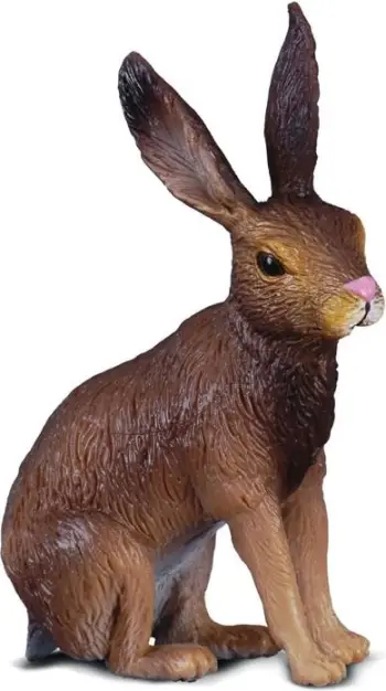 Figurinë lodër Collecta European Hare 004-88012, lepur europian, plastike, shumëngjyrëshe