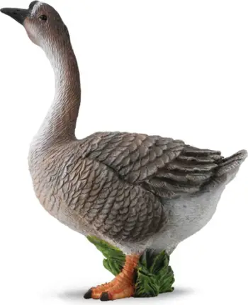 Figurinë miniaturë CollectA Farm Life Goose, lodër edukative, patë ferme, shumëngjyrëshe
