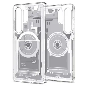 Mbrojtëse për celular Spigen Ultra Hybrid Zero One (MagFit) për Galaxy S25 Ultra, e bardhë