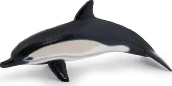 Figurine lodër PAPO Marine Life Common Dolphin, PVC, e pikturuar me dorë, shumëngjyrëshe
