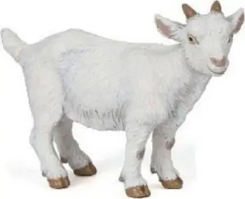 Figurinë PAPO Farmyard Friends White Kid Goat, lodër PVC, shumëngjyrëshe