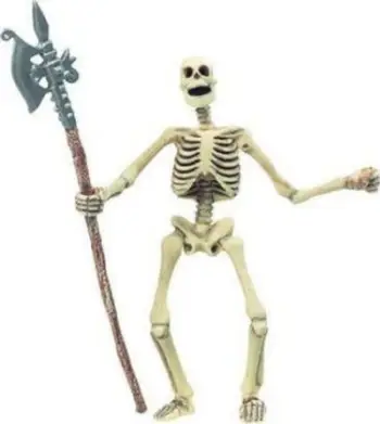 Figurinë Papo Skeleton, që ndriçon në errësirë, e bardhë