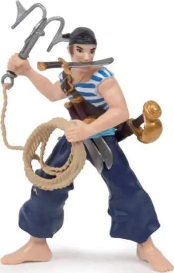 Figurinë pirate Papo Pirate with Grapnel, 15 cm, shumëngjyrëshe