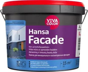 Bojë fasade Vivacolor Hansa Facade LC, për gur dhe suva, mat, 2.7L