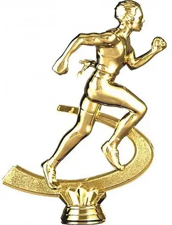 Figurinë sportive Tryumf F224/G, plastikë, 15cm, ngjyrë ari