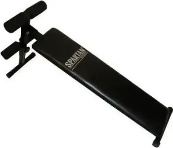 Stol fitnesi Spartan, 8.5 kg, për ushtrime force, i zi