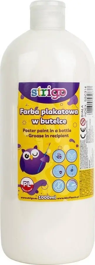Bojë pllakati Strigo, 1000ml, e bardhë
