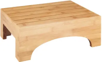 Stol banje WENKO Bambusa, bambu, 40x17x30 cm, kafe natyrale