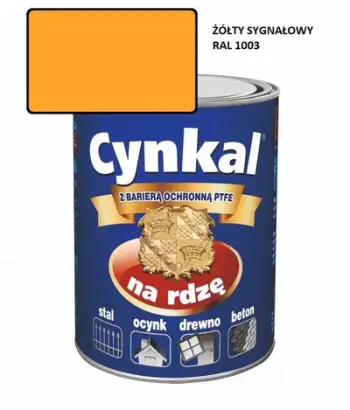 Bojë primer akrilike Cynkal, 0.7L, me zink, e verdhë sinjalizuese RAL 1003