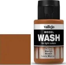 Bojë larëse për modele Vallejo 76513 Model Wash Brown, 35ml, kafe