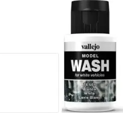 Bojë larëse për modele Vallejo Model Wash 76501, 35 ml, e bardhë