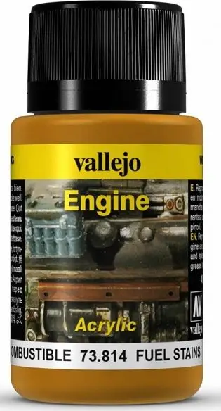 Bojë modelimi Vallejo Weathering Effects Fuel Stains, 40ml, kafe
