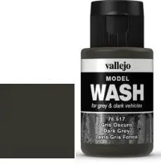 Bojë modeluese Vallejo Model Wash 76517, Dark Grey, 35ml