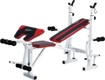 Stol peshe Fitness Equipment Weight Bench, i rregullueshëm, për palestër, i zi