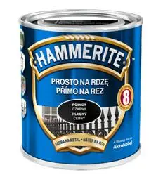 Bojë metali Hammerite Gloss, 0.7L, e zezë me shkëlqim