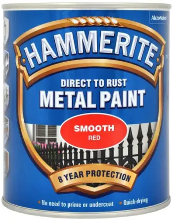 Bojë metali Hammerite Smooth, 750ml, me shkëlqim, e kuqe