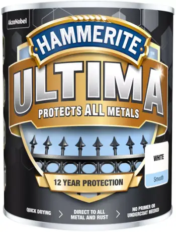 Bojë metalike Hammerite Ultima, për metal, 750ml, e bardhë RAL 9016