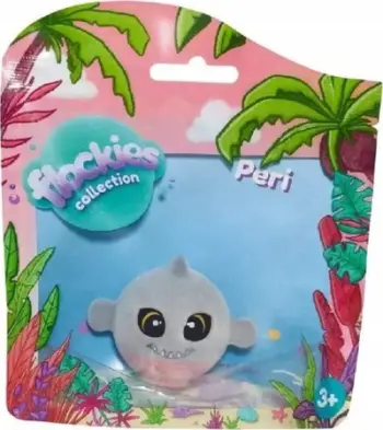 Figurine koleksionuese Flockies Tropical Island Piranha Peri, 5 cm, për fëmijë 3+, shumengjyrëshe