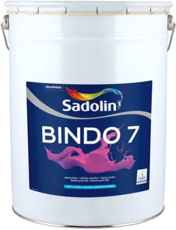 Bojë murale Sadolin Bindo 7, mat, 0.84L, e bardhë për nuancim