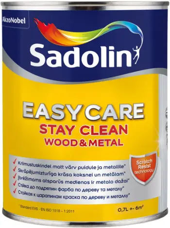 Bojë për dru dhe metal Sadolin Easycare Wood and Metal, 0.65L, e bardhë për nuancim
