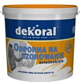 Bojë muri Dekoral Acrylic Latex W, 10L, mat, e bardhë