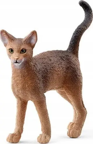 Figurinë lodër Schleich Abyssinian Kitten, mace këlysh, shumëngjyrëshe