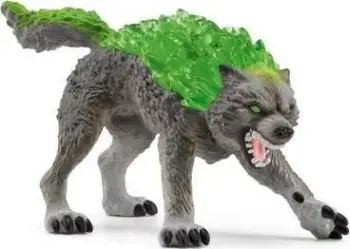 Figurine Schleich Eldrador Creatures Granite Wolf, plastikë, gri jeshile