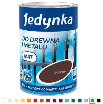 Bojë për dru dhe metal Jedynka, 0.9L, gri e çelët