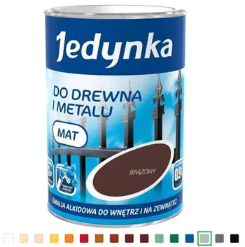 Bojë për dru dhe metal Jedynka Ashen, 0.9L, gri